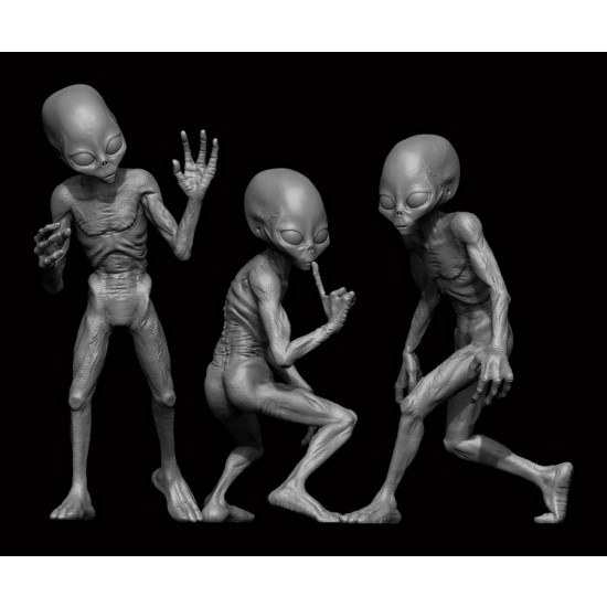 1/35 Grey Aliens (3 figures)