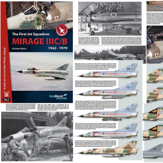 Israeli Air Force Mini Photo Album #2 - The First Jet Squadron Mirage IIIC/B 1962-79