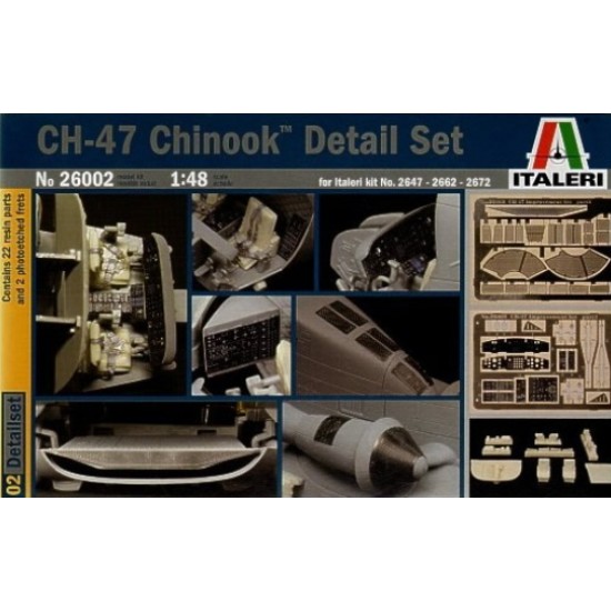 1/48 Boeing CH-47 Chinook Detail Set for Italeri kit 2647/2662/2672