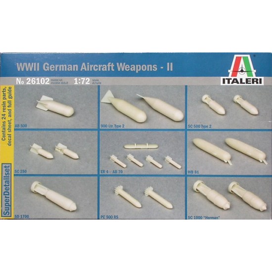 1/72 WWII German Aircraft Weapons Version II