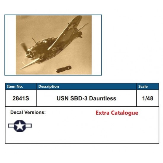 1/48 USN SBD-3 Dauntless Dive Bomber