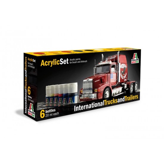 Acrylic Paint Set - International Trucks and Trailers (6 x 20ml)