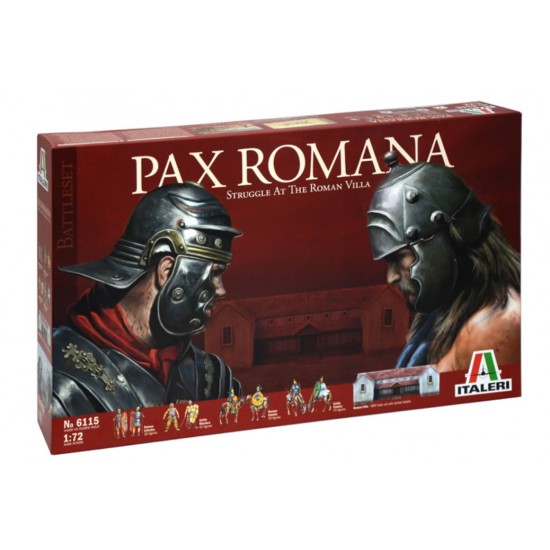 1/72 Pax Romana Battle Diorama Set (109 Figures+Roman Villa Diorama)