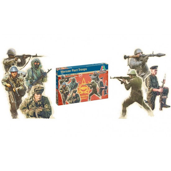 1/72 Warsaw Pact Invasion of Czechoslovakia (Operation Danube) Troops (48 figures)