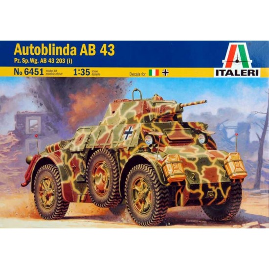 1/35 WWII Autoblinda AB-43 Armoured Car