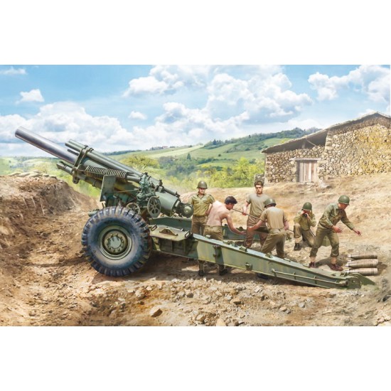 1/35 M-1 155mm Calibre Field Gun with Crew (6 figures)