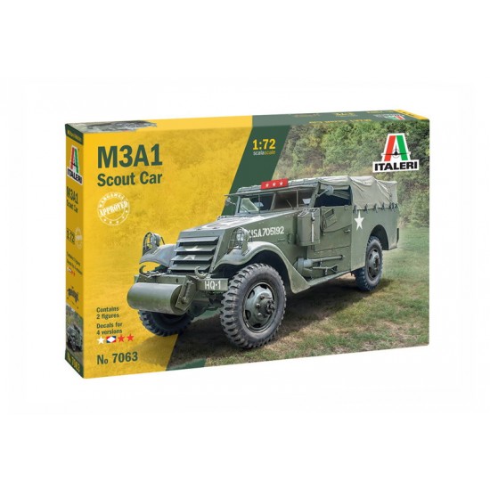 1/72 M3A1 Scout Car w/2 Figures