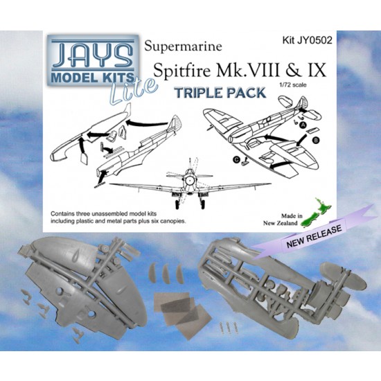 1/72 Spitfire Mk.VIII & IX Lite Triple Pack