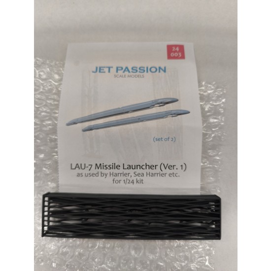 1/24 Harrier Gr3, Sea Harrier FRS1 FA2 LAU-7 Sidewinder Rails Ver.1 (2pcs) for Airfix