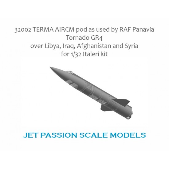 1/32 RAF Tornado Terma Aircm Pod, Libya, Iraq, Afghanistan & Syria for Italeri kits