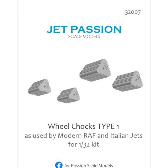 1/32 RAF/RSAF/Italian AF Wheel Chocks Type I