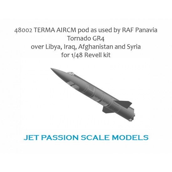 1/48 RAF Tornado Terma Aircm Pod, Libya, Iraq, Afghanistan & Syria for Revell kits