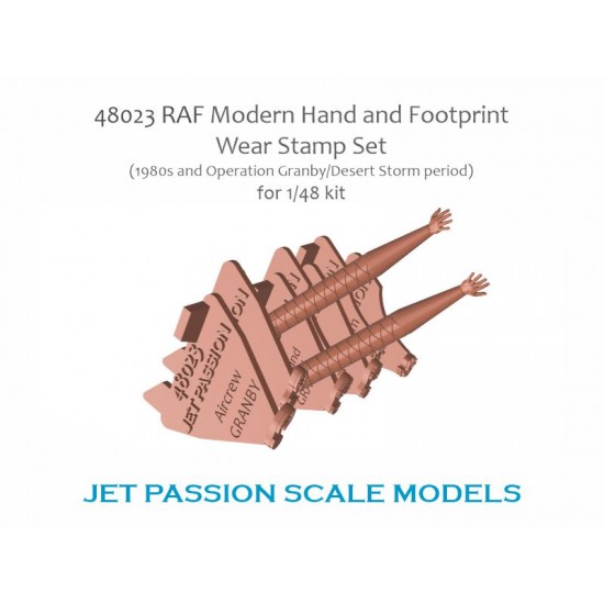 1/48 RAF Hand & Footprint Set Wear Stamp Set Granby