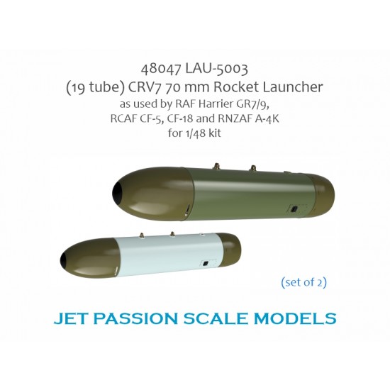 1/48 LAU-5003 CRV7 Rocket Launcher for RAF Harrier GR7/9, RCAF CF-5, CF ...