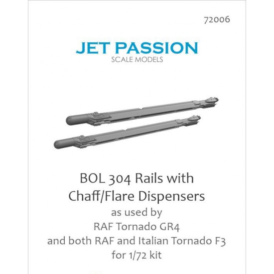 1/72 RAF Tornado Gr4 Bol 304 Rail w/Chaff/Flare Dispensers Set