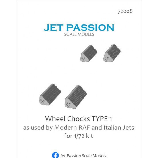 1/72 RAF/RSAF/Italian AF Wheel Chocks Type I