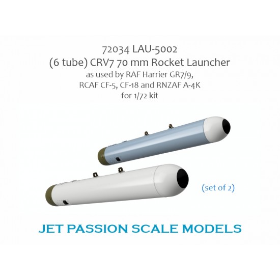 1/72 LAU-5002 (6 Tube) CRV7 70mm Rocket Launcher for RAF Harrier GR7/9 ...