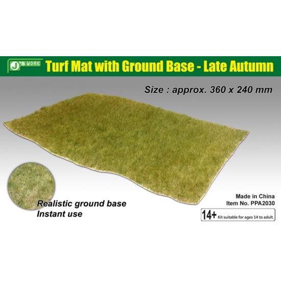 Turf Mat w/Ground Base - Late Autumn (360 x 240mm)