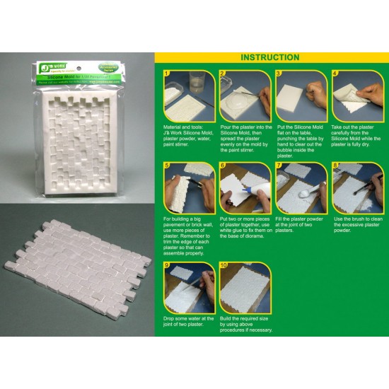 Silicone Mould for Making 1/35 Pavement No.1