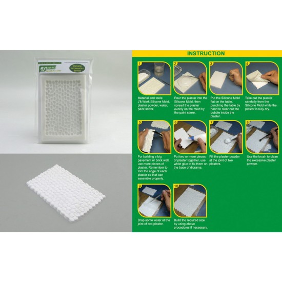 Silicone Mould for Making 1/35 Field Rock Pavement No.1
