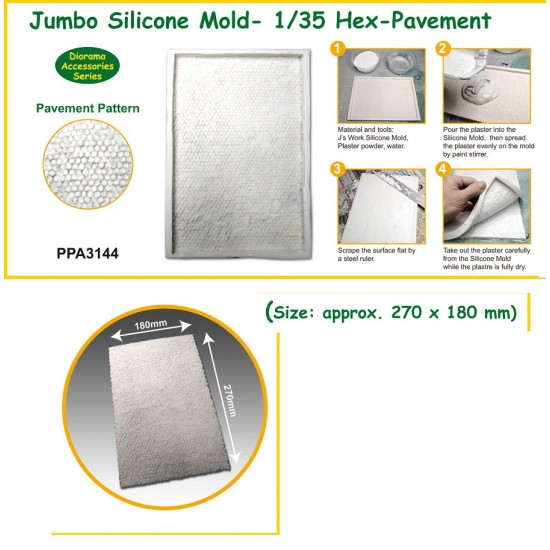 Jumbo Silicone Mold for 1/35 Hex-Pavement