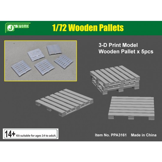 1/72 Wooden Pallets (5pcs)