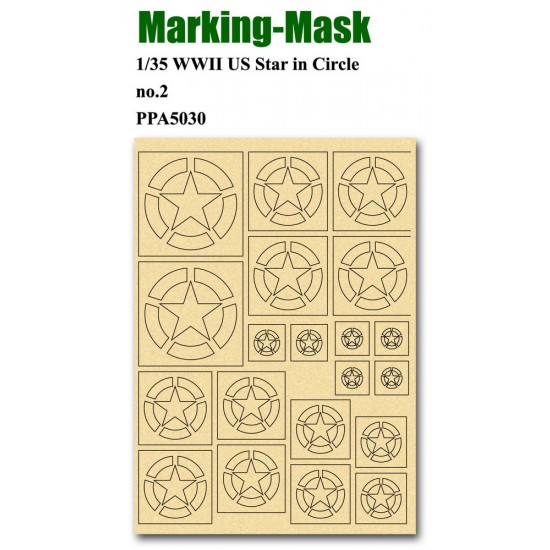 Marking Mask for 1/35 WWII US Star in Circle No.2