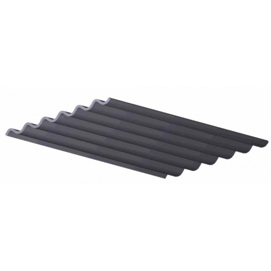 1/35, 1/32 Corrugated Anthracite Roof Sheeting (6-Wave Plate) - Dark Grey (Plastic) 15pcs