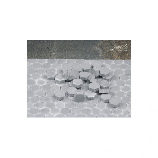 1/32 1/35 Hexagonal Pavers Dark Grey (540pcs)