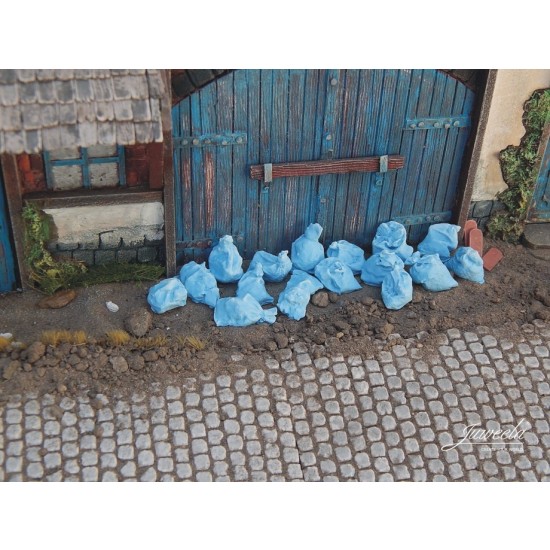 1/32, 1/35 Garbage Bags #Blue (10pcs)