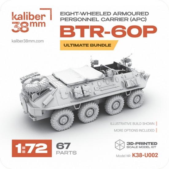 1/72 BTR-60P Eight-Wheeled Armoured Personnel Carrier (APC) [Ultimate Bundle]
