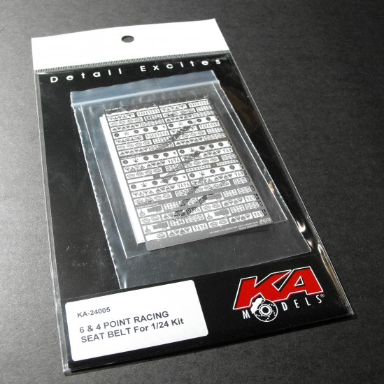 1/24 6 & 4 Point Racing Seat Belt Photo-Etched Set