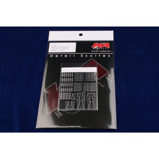 1/24 Photo-Etched Windshield Wiper Set Type B (Black Coated)