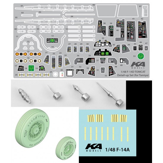 1/48 F-14D Detail-up Parts for Tamiya kits