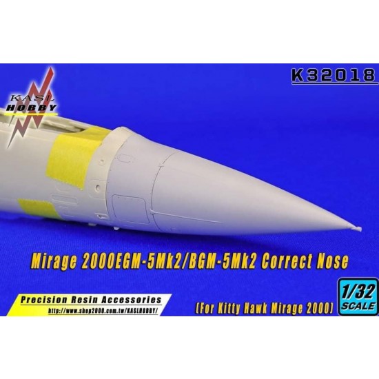 1/32 Mirage 2000EGM-5Mk2/BGM-5Mk2 Correct Nose for Kitty Hawk kits