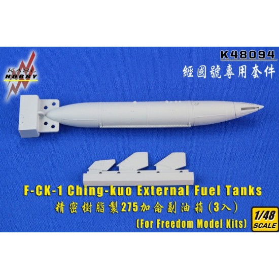 1/48 F-CK-1 Ching-kuo 275gal External Fuel Tanks (3pcs) for Freedom Models