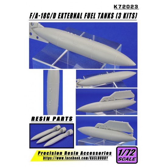 1/72 McDonnell Douglas F/A-18C/D Hornet External Fuel Tanks (3pcs)