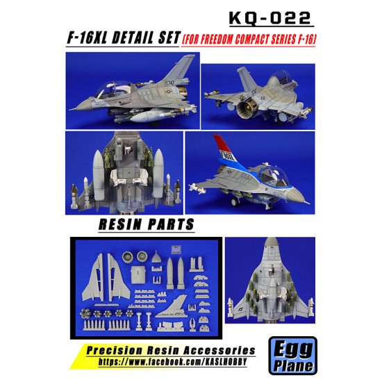 Egg Plane General Dynamics F-16XL Detail Set for Freedom Model F-16 kits