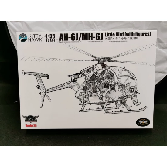 1:35 US AH-6J/MH-6J Little Bird Helicopter with Crews