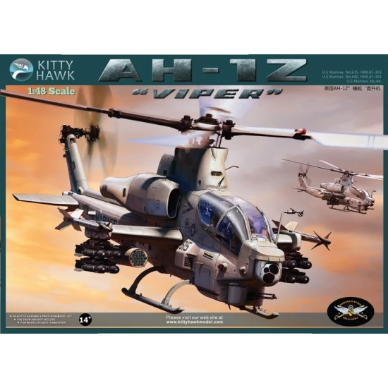 1:48 US Marines Bell AH-1Z Viper Attack Helicopter