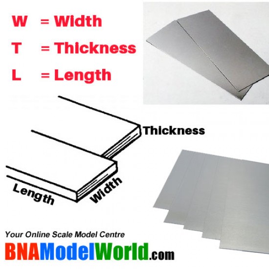 Aluminum Sheet - T: 2.3mm, W: 152mm, L: 305mm