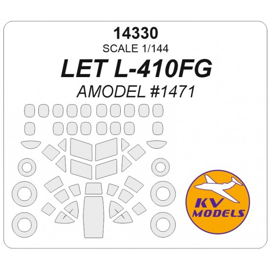 1/144 L-410FG with Side Windows on Fuselage Masks for Amodel #1471