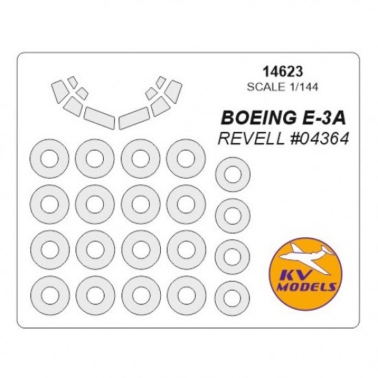 1/144 Boeing E-3A Masks w/Wheels Masks