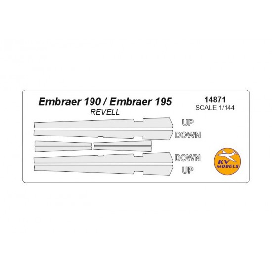 195 Mask 1/144 Embraer 190 / 195 Masks for Revell #03937, #03883, #04884 KV ...