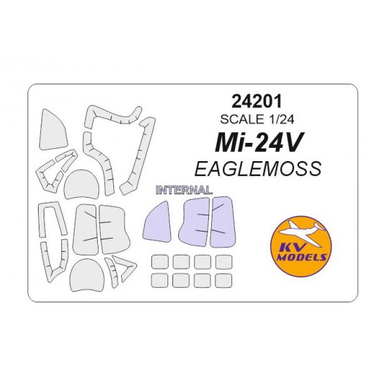 1/24 Mi-24V Paint Masking for Eaglemoss kits