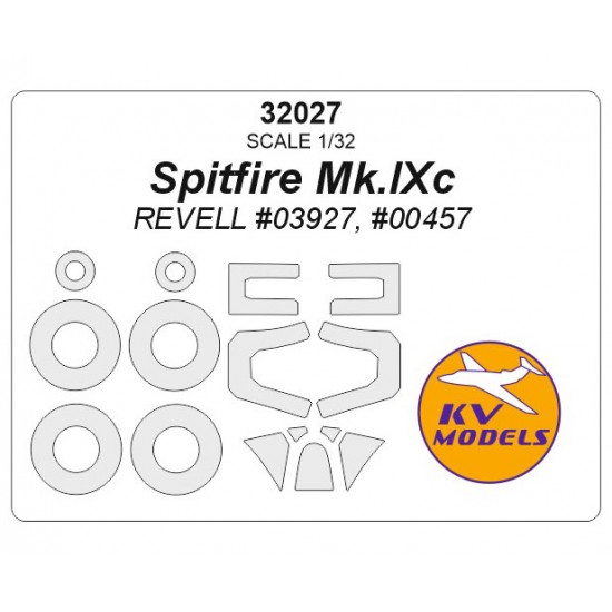 1/32 Supermarine Spitfire Mk.Ixc Masking for Revell #03927/00457 KV ...