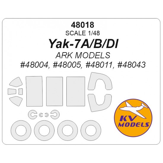 1/48 Yak-7A/Yak-7B Paint Masking for Ark Models