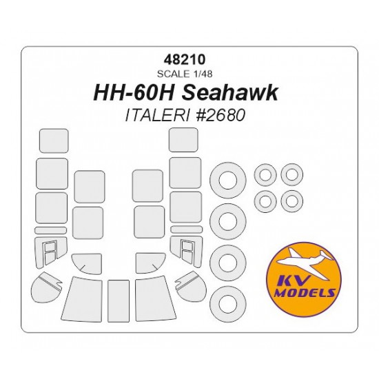 1/48 HH-60H Seahawk Masking for Italeri #2680