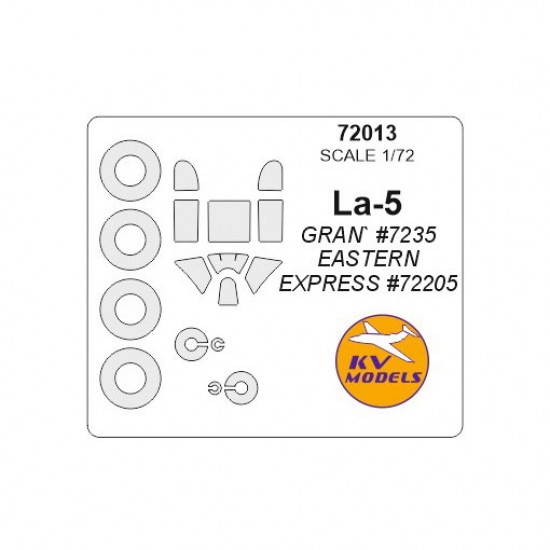 1/72 La-5 Masking for Ves/Gran/Eastern Express #72205