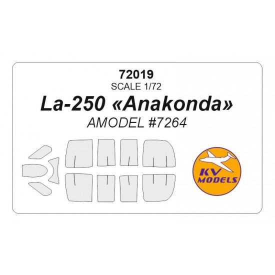 1/72 La-250 Masking for Amodel kits